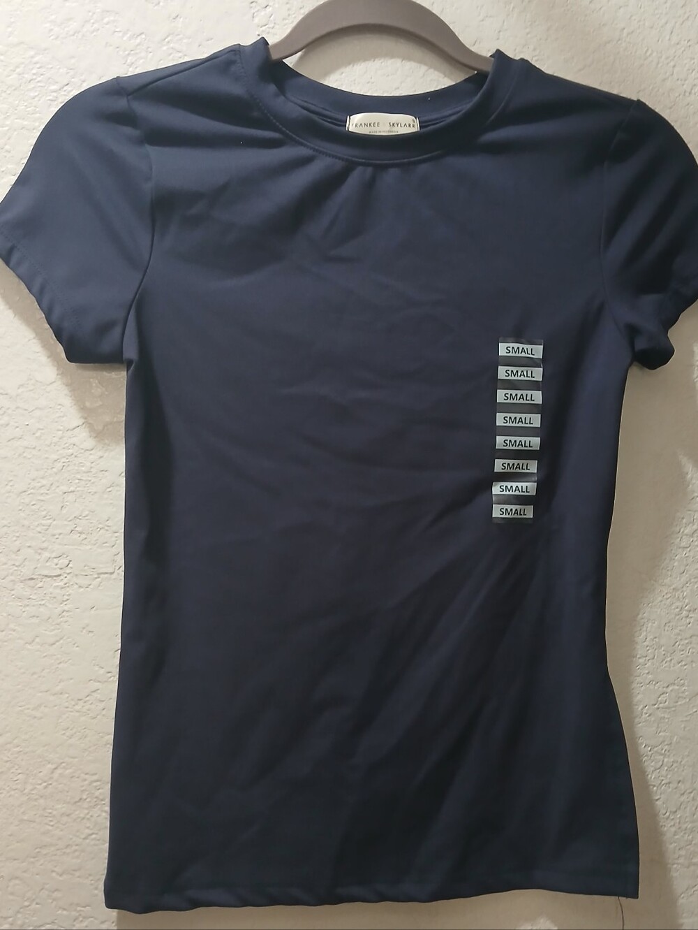 Frankeen & skylarr Nwot S Navy Fitted Crewneck Tee - Small